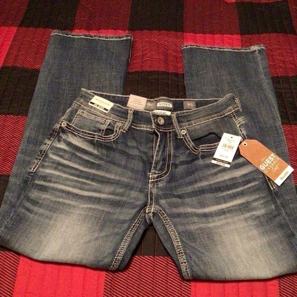 Mens BKE Aiden Bootleg Slim Fit Low Rise - Picture 2 of 7